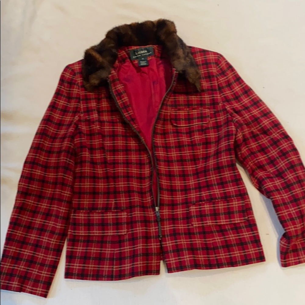 Red plaid jacket - Picture 3 of 3